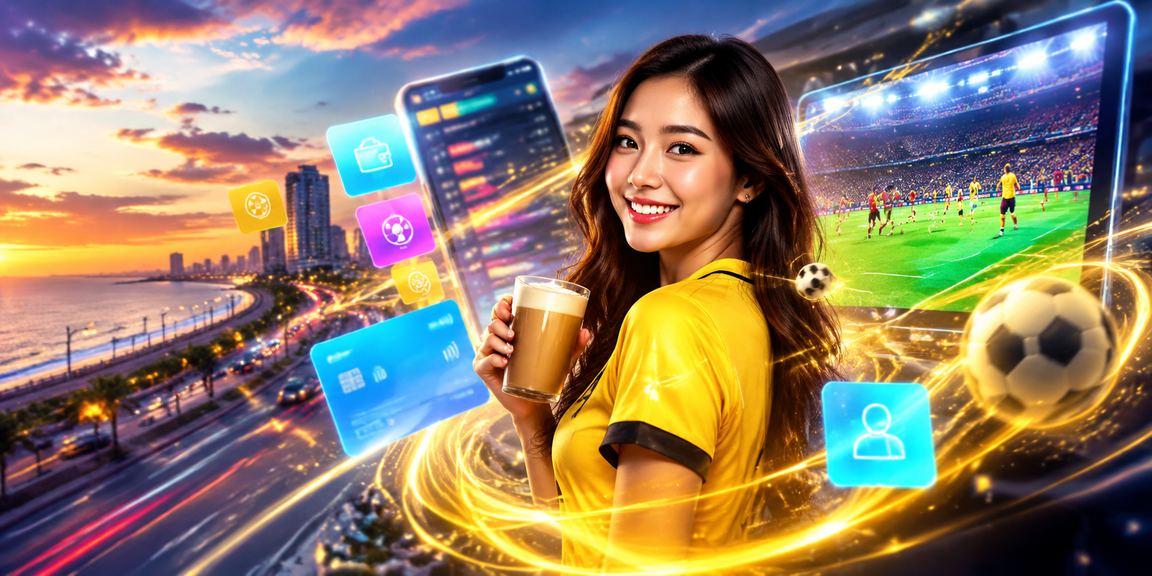 Pemain menikmati pertaruhan sukan maya secara digital di peranti mudah alih